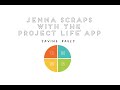 Exporting Project Life App Pages JENNA SCRAPS