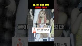 에스파 미국 공연 난리난 이유? #에스파 #카리나 #윈터