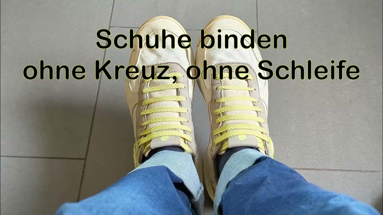 Sneakers binden OHNE Kreuze, OHNE Schleife. (Ohne Werbung!) YouTube