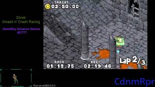 Shrek Smash N Crash Racing - Speedrun - Dragons Lair - 218.82