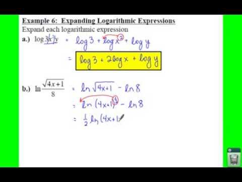 3.3 Part 4: Condensing Logarithmic Expressions