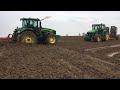 Siew i wałowanie 2020/John Deere 7830 + Horsch Pronto 6DC/John Deere 7430 + Dal-Bo 8300 - Spudłów