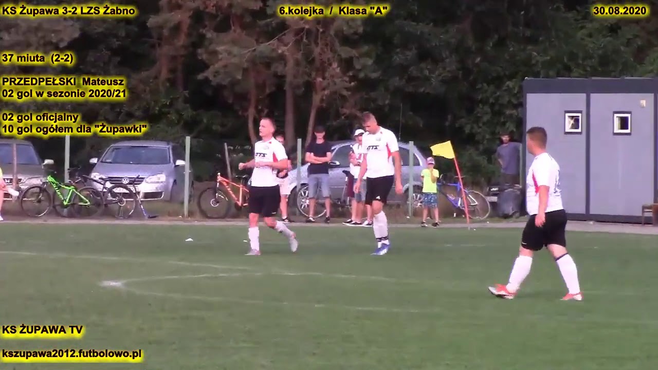 KS Żupawa 3-2 LZS Żabno (2-2 Przedpełski Mateusz) 30.08.2020