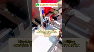 Stack type horizontal push drilling machine, stainless steel round rod point drilling 1.8 holes