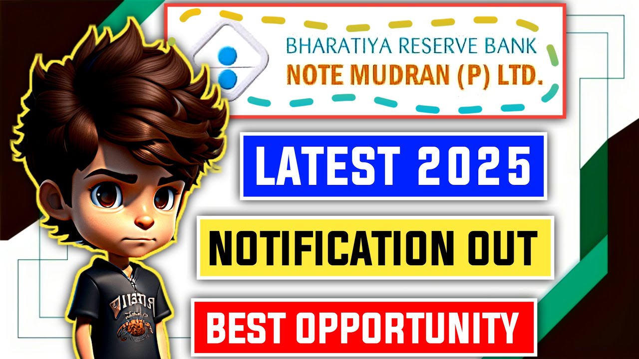 📢 Bharatiya Reserve Bank Note Mudran Pvt Ltd  2025 Notification OUT 😱