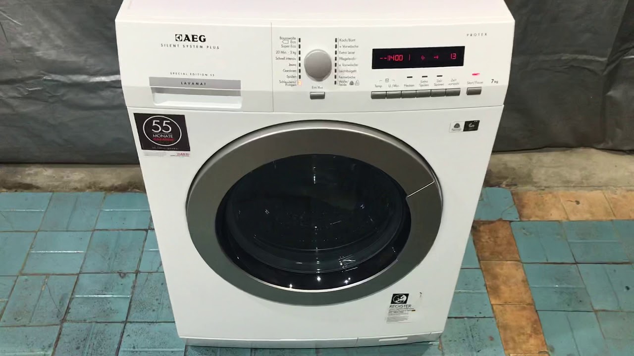 Стиральная машина Aeg Special Edition 55, L5.5FL - YouTube