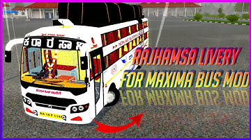 RAJAHAMSA LIVERY || FOR PRAKASH BV MAXIMA NON AC MOD |MOD BY LYNX MOD|| LIVERY BY{BUSSID KANNADA YT}