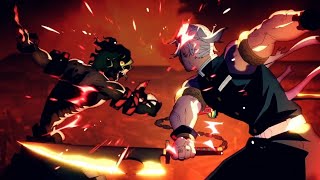 demon slayer tangiro and tengen uzai vs gyutaro full fight #demonslayer