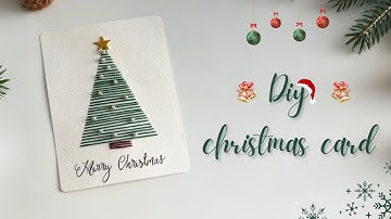 “DIY Christmas Card 🎅✨ | Full Tutorial with Measurements | Easy Handmade Holiday Card Idea 🎁💚”