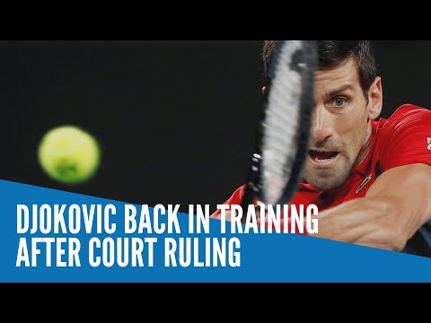 Djokovic back in training after court ruling