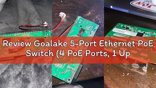 Review Goalake 5-Port Ethernet PoE Switch (4 PoE Ports, 1 Uplink) with Extend Function, Easy Smart M