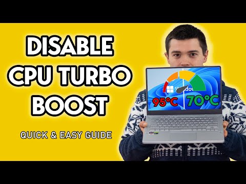 Overheating Laptop? - Disable CPU Turbo Boost Windows 11 | Windows 10 - 2022!