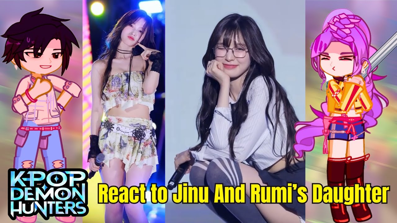 Kpop Demon Hunters React to Jinu and Rumi's Daughter 👩‍👧👀 || Gacha ...