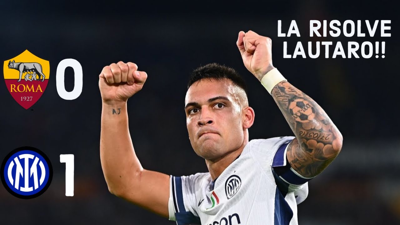 AS ROMA vs INTER 0-1!! INTER BATTIBILE!! - YouTube