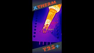 Пайка паяльником через мобильный тепловизор Xinfrared xTherm T2S+ #Shorts