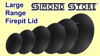 Fire Pit Cover Round, Snuffer Lid Ring Finish 38” inch Diameter, Drop-in Burner Fire Pit Pan