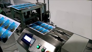 A4 size sheet 2x5=10up Plastic card PVC card ID card CR80 card die cutter cutting machine YCK-2AE-A