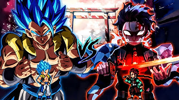 Gogeta DBS (all form) (New) VS Tanjiro (all form) in Jump Force Mugen