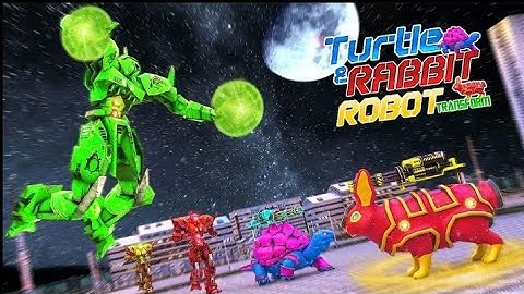 Turtle And Rabbit Robot Transformation | Flying Turtle Gameplay 2022 | Chari Games