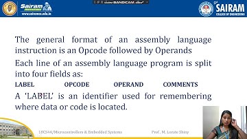 Lecture video 18CS44 module4 Firmware Design and Development Lorate Shiny