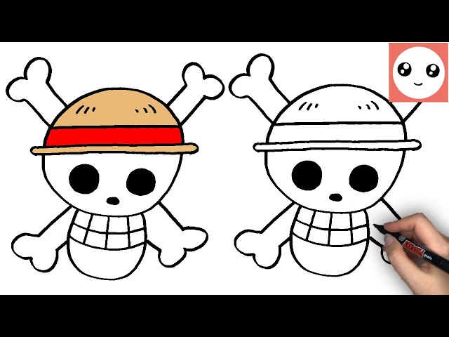 ワンピースの麦わら海賊旗のかきかた - YouTube ワンピースの麦わら海賊旗のかきかた - YouTube