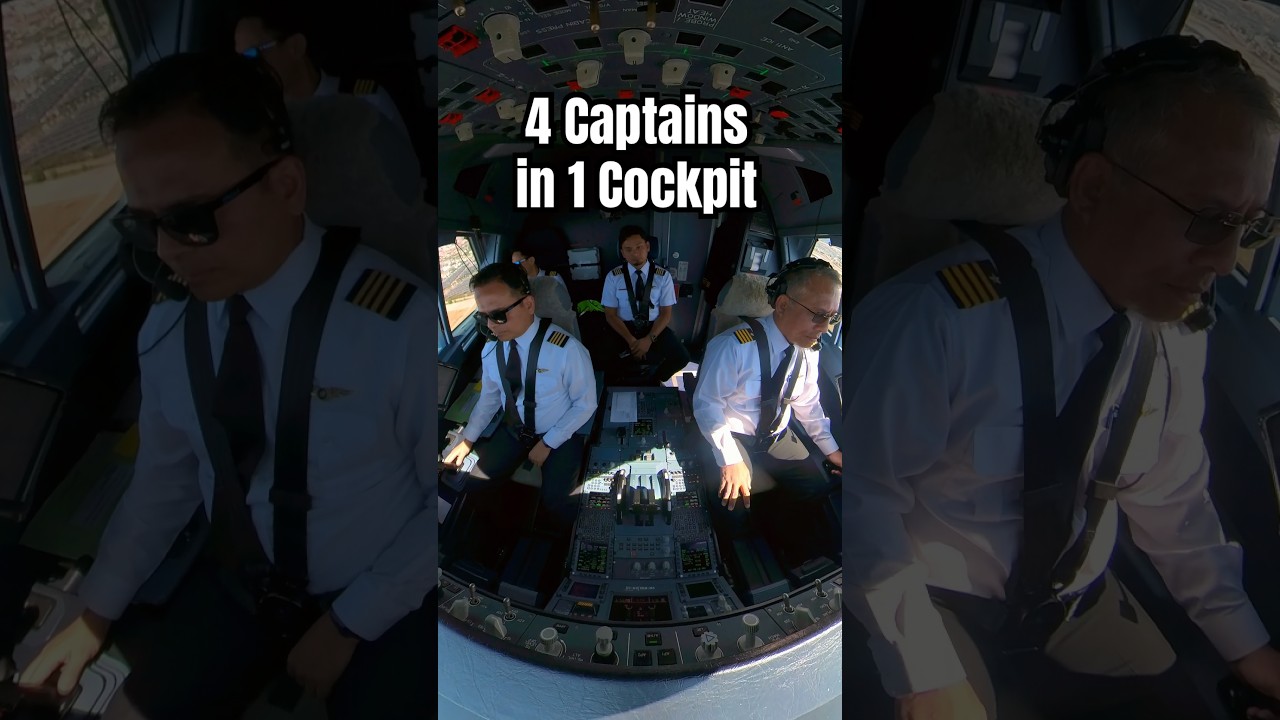 4 Captains. 1 Cockpit. Watch This Takeoff!