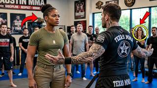 One Strike. Cocky Fighter Challenged a Retired Marine Mother—What Happened Next Silenced the Gym