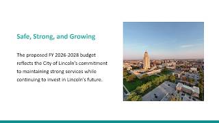 Pre-Council: Mayor's Budget Overview June 8, 2026