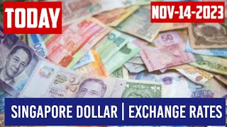 Singapore Dollar Currency Exchange Rates Today 14 NOVEMBER 2023 Usd to sgd rates Usdsgd