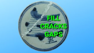 How to Fill Cracks in Pottery and Broken Ceramic #ceramics #restoration #porcelain #repair #diycraft