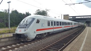 500. IC Video: IC mit Bahnsteiggarten in Hamburg-Harburg: IC2418 Fehmarn-Burg