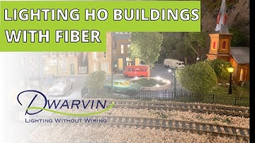 Lighting Buildings using Fiber Optics on a HO Layout