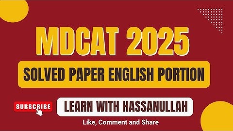 MDCAT 2025 | Today