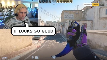 xQc sees the Karambit Doppler in Game First Knife in CSGO 2