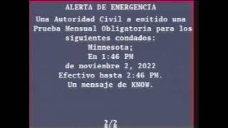 Xfinity Monthly EAS Test - November 2, 2022 | MN (VHS)