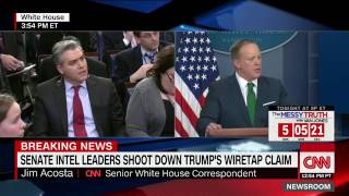 Spicer spars with CNN over wiretapping claim