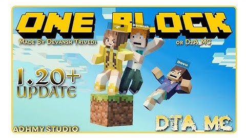 Latest One Block Map For Mcpe 1.20 😁😁 (Minecraft Pocket Edition)