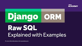 Django ORM - Performing raw SQL queries
