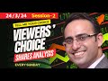 Viewers choice shares analysis 24 mar 24  session2 by sudhir chander sac.ev