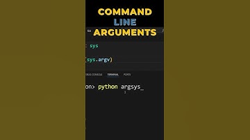 Command Line Arguments #python #commandline #argument #pythonshorts #shorts
