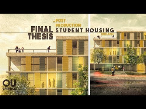 Student Housing Final Thesis - Post-production in Photoshop