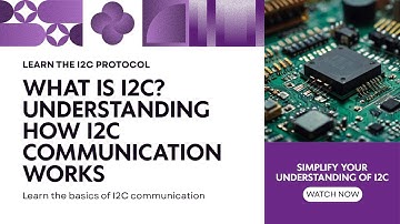What is I2C? Understanding How I2C Communication Works.#I2Ccommunication #SDA #SCL#Electronics"