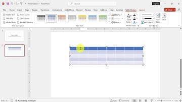 How to change the middle table border color in PowerPoint 365