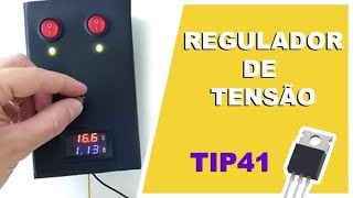 Regulador de Tensão com TIP41 - SIMPLIFICADO.