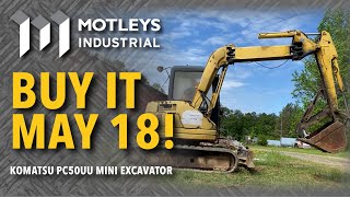 Buy It May 18Th Komatsu Pc50Uu Hydraulic Excavator