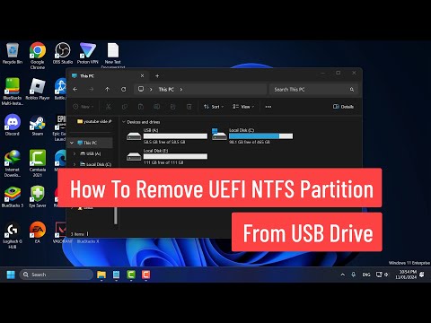 How To Remove UEFI NTFS Partition From USB Drive in Windows 11/10/8/7
