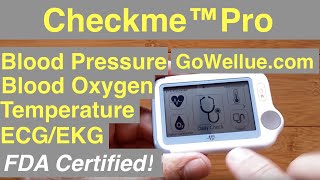 Wellue Checkme™Pro ECG, SpO2, Temperature, Blood Pressure Medical Grade Device: Unboxing & 1st Look