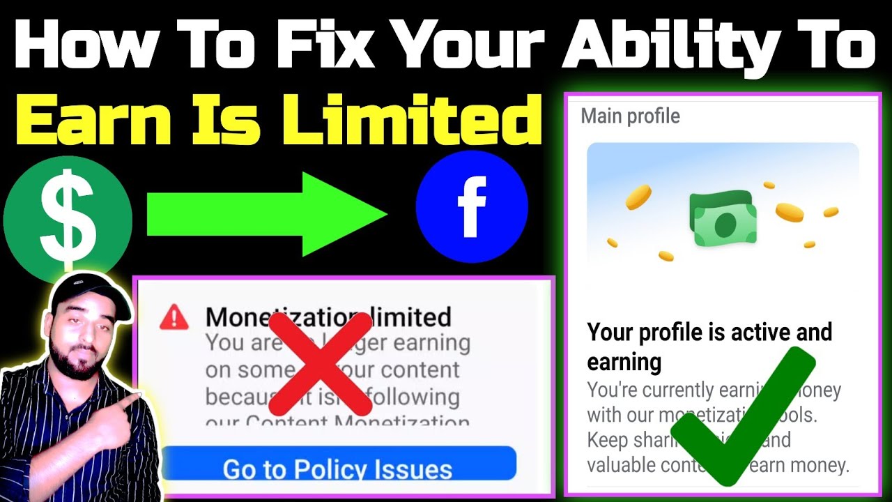 (100% Fix) Your ability to earn is limited | Your profile lost acces to ...
