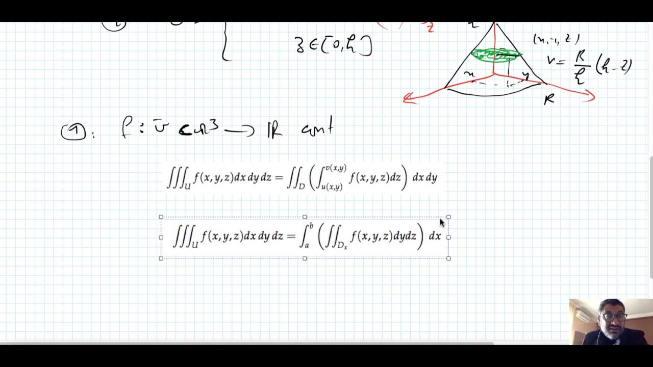 Introduction aux intégrales doubles et triples. Partie 3