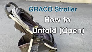 How to Unfold (open) a Graco stroller #stroller #graco #unfolding #opening